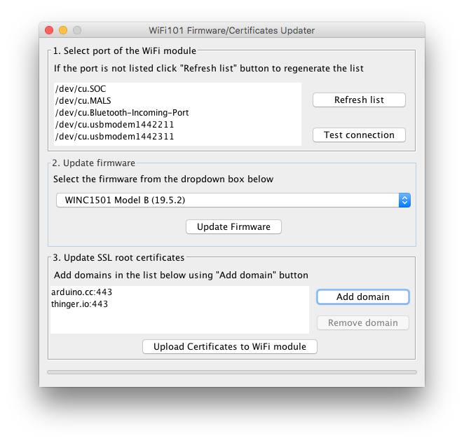 WiFi 101 Certificates Updater